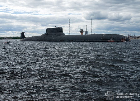 Подводный ракетоносец «Дмитрий Донской» вышел в море
