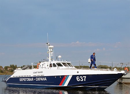 Военный катер «Мангуст» спущен на воду в Ярославской области