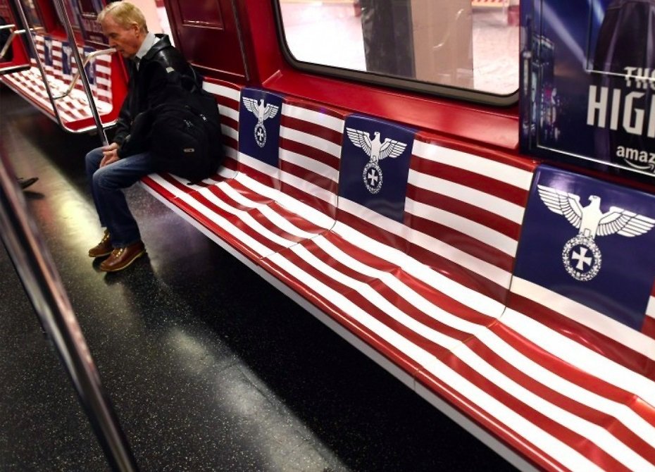Пассажирам нью-йоркского метро не понравились вагоны с нацистской символикой
