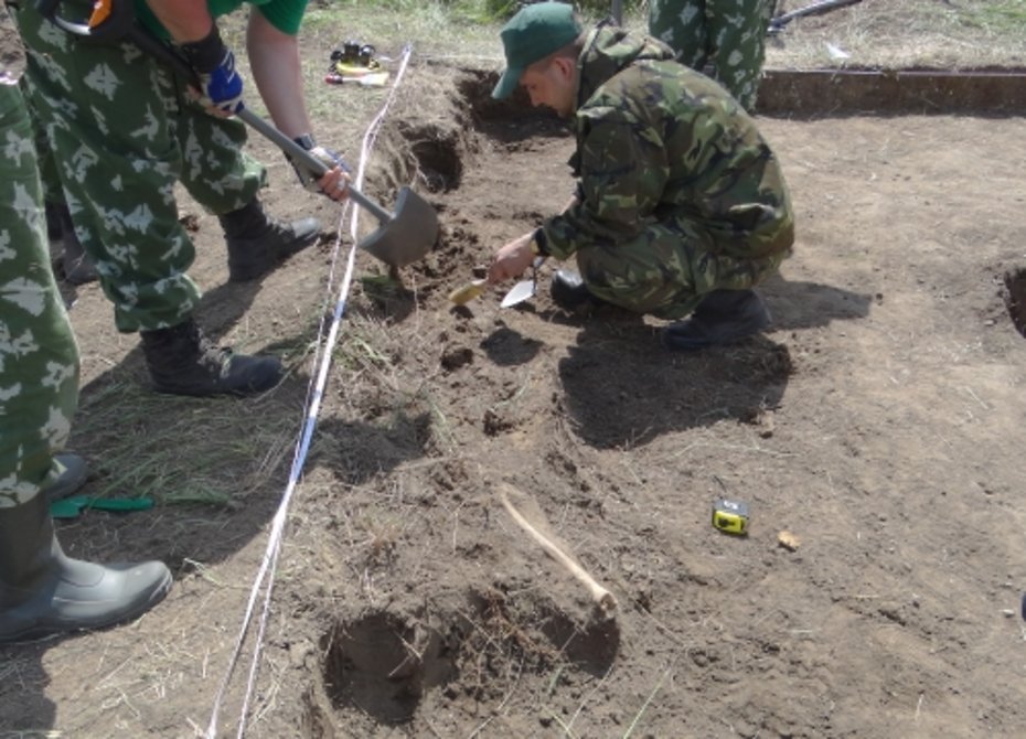 Под Новгородом нашли останки 159 советских воинов