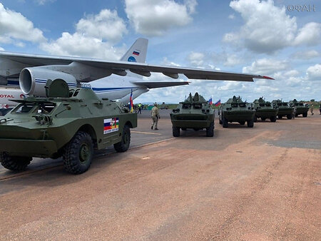 Двадцать российских броневиков прибыли в ЦАР