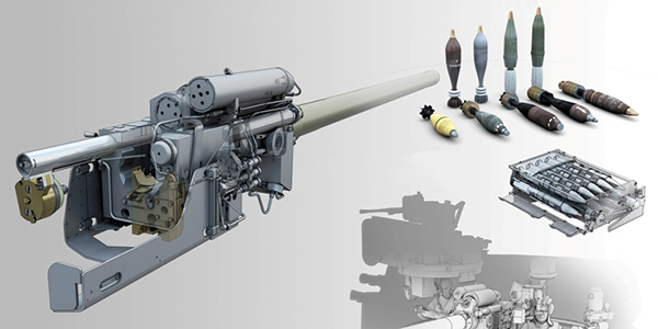 На САО 2С31 смонтировано комбинированное полуавтоматическое нарезное 120-мм орудие 2А80, совмещающее в себе функции пушки-гаубицы и миномета