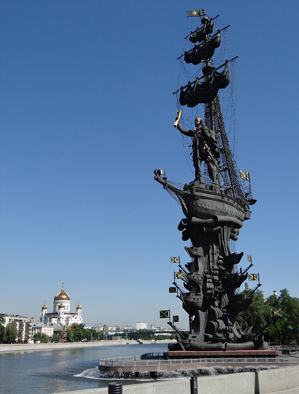 Памятник Петру I на Москве-реке. Фото: philip_wgtn_nz