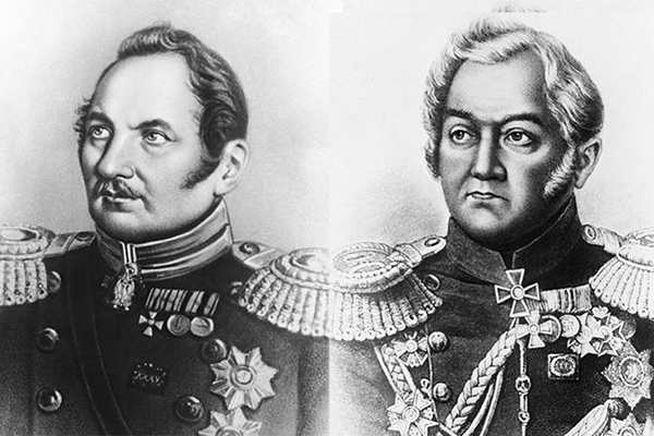 Ф.Беллинсгаузен и М.Лазарев