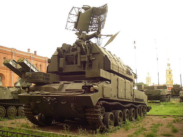 Боевая машина 9А330 с ракетами 9М330 ЗРК 9К330 «Тор», Артиллерийский музей Санкт-Петербурга