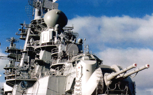 Установка АК-130 на атомном крейсере проекта 1144