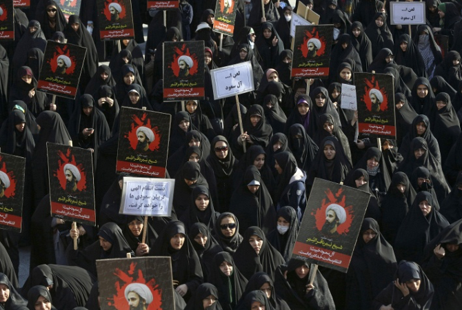 Антисаудовские протесты в Тегеране