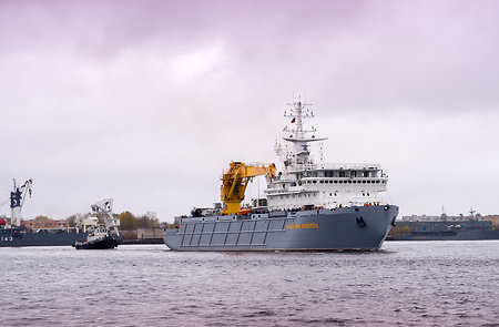 Новое судно спецназначения «Академик Ковалев» прошло первый этап ходовых испытаний