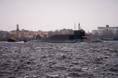Российская подлодка запустила баллистическую ракету «Синева»