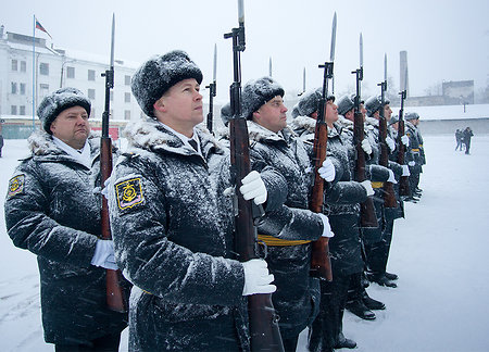 Как это было: вручение боевых знамен на Беломорской военно-морской базе