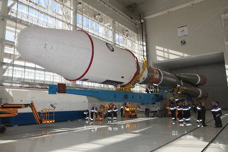 На космодроме «Восточный» завершена общая сборка ракеты-носителя «Союз-2.1а»