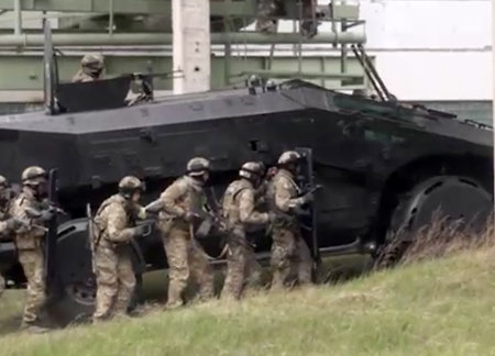 Спецназ ФСБ на «Фалькатусах» и «Викингах» взял штурмом Курскую АЭС (видео)