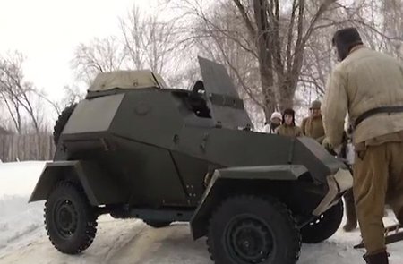 Ульяновские мастера восстановили «гранёный» броневик БА-64