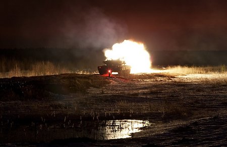 Ночные танковые «дуэли» провели в Адыгее