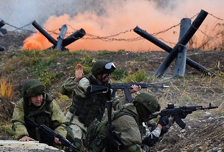 Российские военные учения направлены на оборону территории