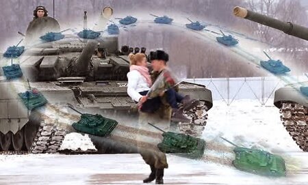 Лейтенант завоевал девушку 16-ю танками (видео)