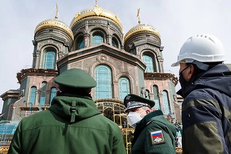Строительство Главного храма Вооружённых Сил РФ близится к завершению