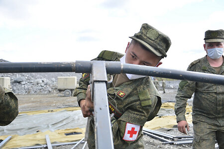 В Дагестане развернут полевой Covid-госпиталь