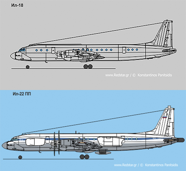 Ил-18 и Ил-22ПП