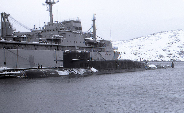 Подлодка проекта 667БД «Мурена-М», бухта Оленья Губа