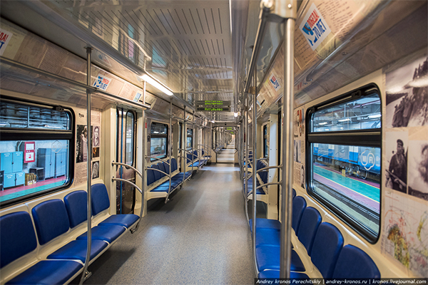 Московское метро отметило юбилей Победы, запустив новый именной поезд