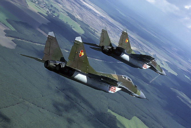 МиГ-29 ВВС ННА ГДР на учениях, 1980-е годы