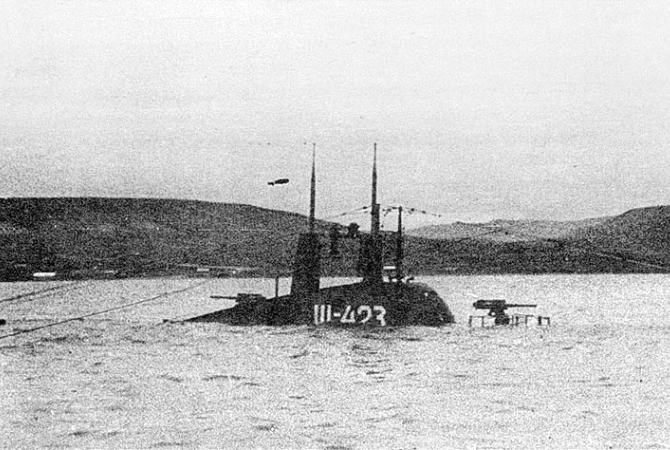 «Щ-423» в бухте Провидения, cентябрь 1940 года